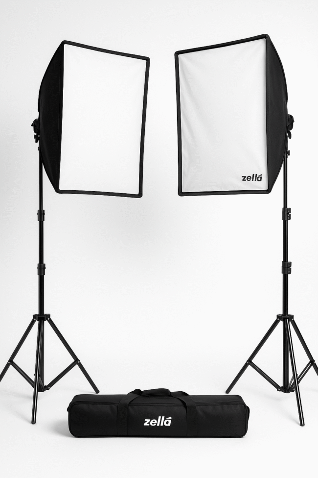 Zella 14ft Heavy-Duty Light Stand Kit (2 Stands + Bag) - Image 2
